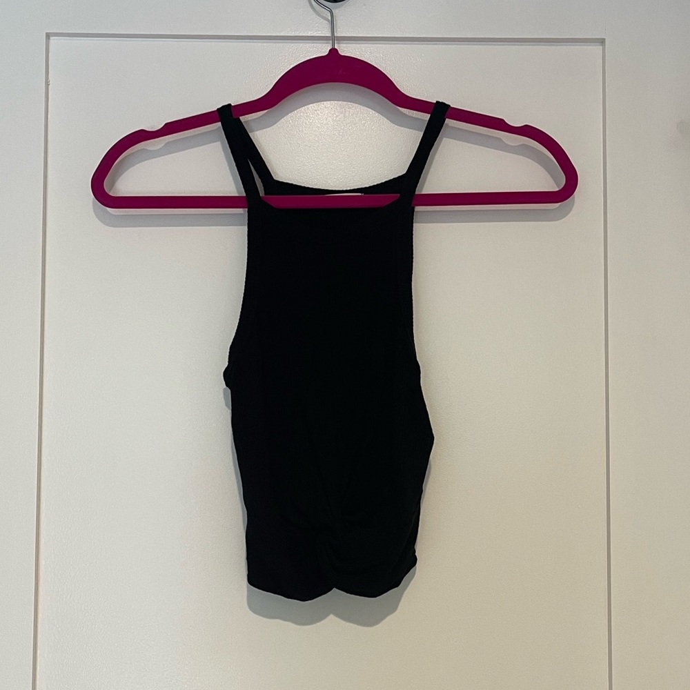 Black crop top